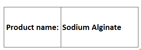 Sodium Alginate