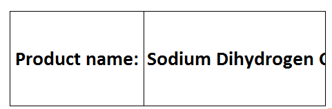 Sodium Dihydrogen Citrate
