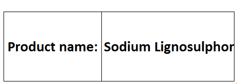Sodium Lignosulphonate