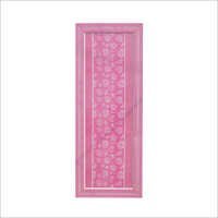 Pvc Door - Pvc Material, Customizable Dimensions, Breathtaking Pink, Glossy Surface Finish | Stylish Floral Design, Termite Proof, Water Resistant, Easy Installation