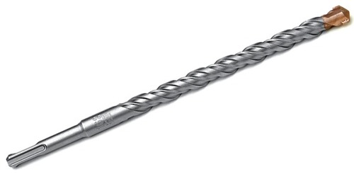 Hammer Drill Bit - Tungsten-Carbide, 4 mm Diameter x 100 mm Length | SDS-Plus Compatible, 4-Flute Design for Effective Dust Removal