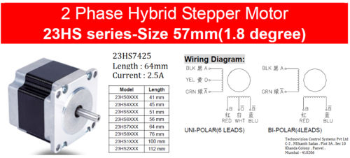 Stepper motor 23HS7425