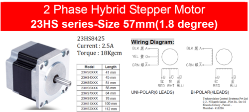 Stepping motor 23HS8425