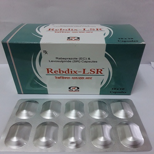 Rebeprazole Sodium 20 mg EC + Levosulpride 75 mg  SR