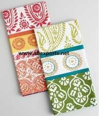 Printed Tea Towel - Cotton, 18x28 Inches | Multicolor, Machine Washable, Lightweight, Versatile For Cooking And Crafts