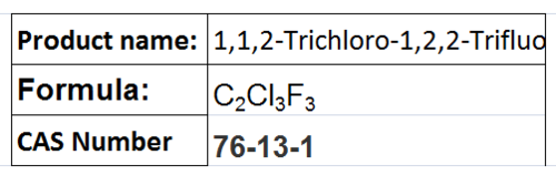 1,1,2-Trichloro-1,2,2-Trifluoroethane