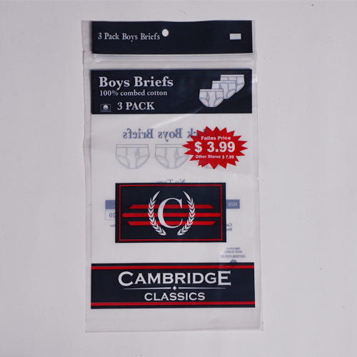 LD Zipper Bag - Plastic Material, Single String Design | Black Color, Ideal for Apparel Industrial Use