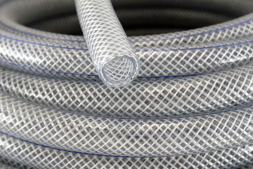 PVC Nylon Braided Hose - 10-30 Meter Length, 2-4 Inch Size , Lightweight, Leak Proof, Flexible, Crack Resistant for Liquid and Gas Transfer