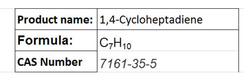 1,4-Cycloheptadiene - Colorless Clear Liquid, Boiling Point 113-115 °C | High Purity, Flammable, Versatile Reagent