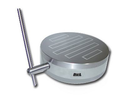 Magnetic Chucks (Circular) - 8 Inch Mild Steel, Standard Pole | Permanent, Heavy Duty, Max Holding Power, On-Off Handle
