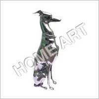 Large Metal Greyhound Statue