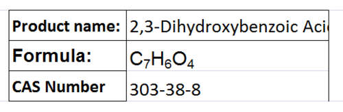 2,3-Dihydroxybenzoic Acid