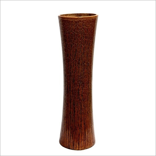 Mdf Vase With Wooden Texture