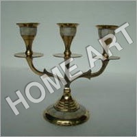 Gold Brass Mop Candle Holder Threehold