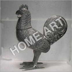 Metal Rooster Statue