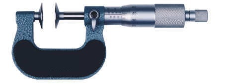 Outside Micrometer - 125-150 mm Range, 0.01 mm Resolution Disc Micrometer with Precision Measurement
