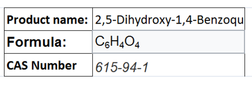 2,5-Dihydroxy-1,4-Benzoquinone