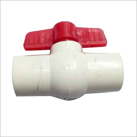 PVC Ball Valve - PVC Material, Weight: 100-300g, Colors: White and Red | Durable, Precise Finish, Easy to Install, Sturdy Design