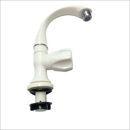 Stainless Steel Swan Neck Pillar Basin Cock