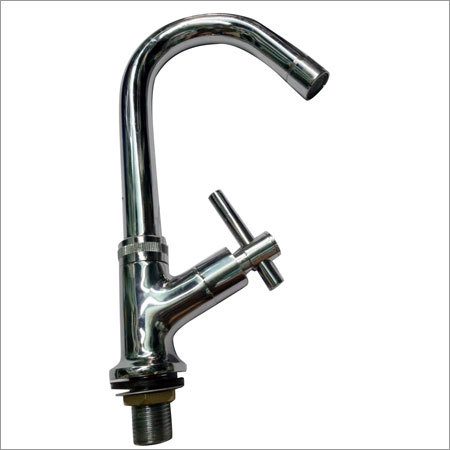 Stainless Steel C.P. Brass Pillar Basin Cock