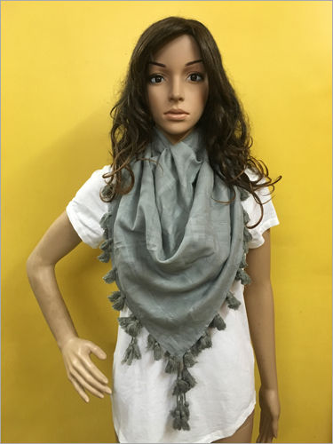 COTTON FRINGES SCARVES