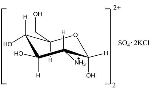 Glucosamine sulfate potassium chloride
