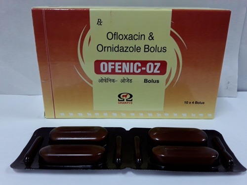 Bolus Ofloxacin IP 1000 MG + Ornidazole IP 2500 MG 10 S