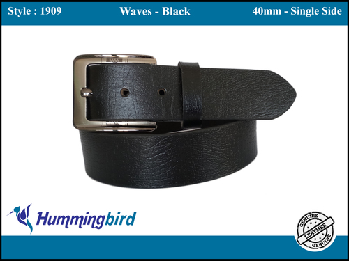 Mens Black Leather Belt