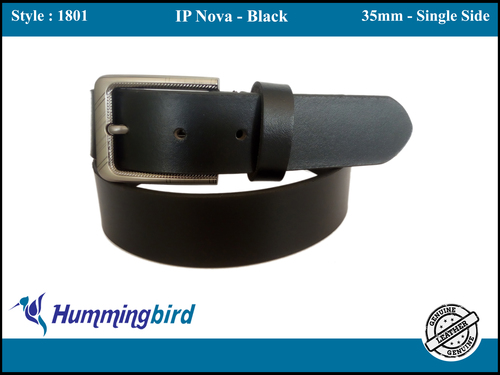 Mens Black Leather Belt