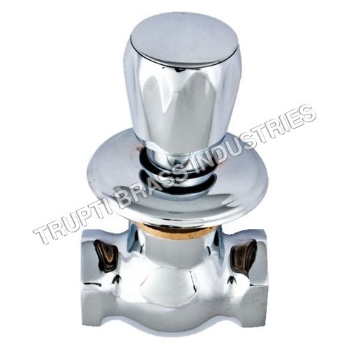 Round Brass Flush Tap