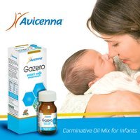Gazero Carminative Oil - 20ml Natural Herbal Gas Remover Mix For Infants | Anti-flatulent Liquid With Self Dropper Design, Promotes Comfortable Sleep
