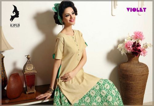 Dark Cream Kaya Kurtis