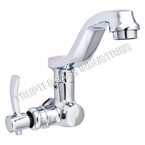 Stainless Steel Swan Neck Pillar Tap With Flange