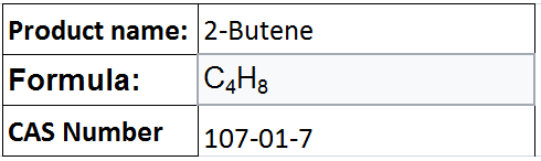 2-Butene - Colorless Gas, CAS 107-01-7, C4H8 | High Purity, Chemical Intermediate, Gasoline Additive