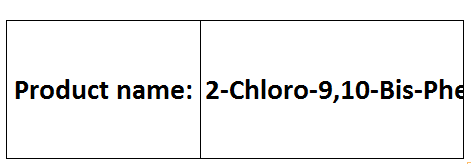 2-Chloro-9,10-Bis-Phenylethynyl Anthracene - Solid Fluorescent Dye, >98% Purity, CAS 151861-65-0, Lightstick Use
