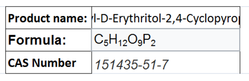 2-C-Methyl-D-Erythritol-2,4-Cyclopyrophosphate