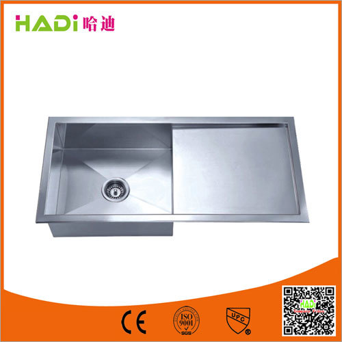 One Compartment Stainless Steel Sink With Drain