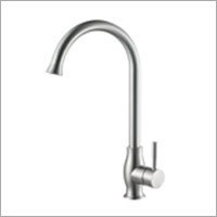 Curved Stainless Steel Bathroom Faucet
