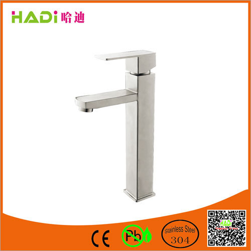 Stainless Steel Single Handle Bathroom Faucets