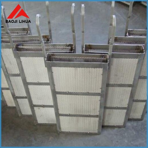Gr2 pure titanium anode mesh basket for plating