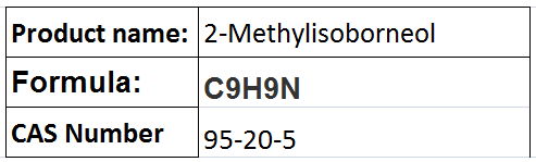 2-Methylisoborneol - Boiling Point 213-214°C, Formula C9H16O | High Purity Chemical Compound, Derivate of Borneol