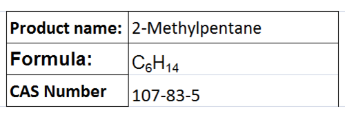 2-Methylpentane - Clear Liquid, Boiling Point 60 °C, Density 0.65 g/cm³ | High Purity, Isomer of Hexane, Solvent Properties