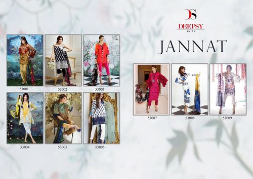 Pure cotton suits with embroidery