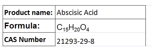 Abscisic Acid - White Powder, 5g, CAS 21293-29-8 | Plant Growth Regulator, Stress Tolerance, Dormancy Induction, Abscission Control