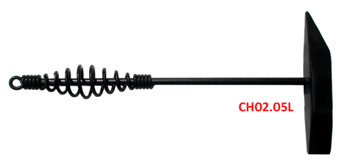 Chipping Hammer - Steel, Black Powder Coated, Spring Loaded | Durable Finish, Reduced Vibration