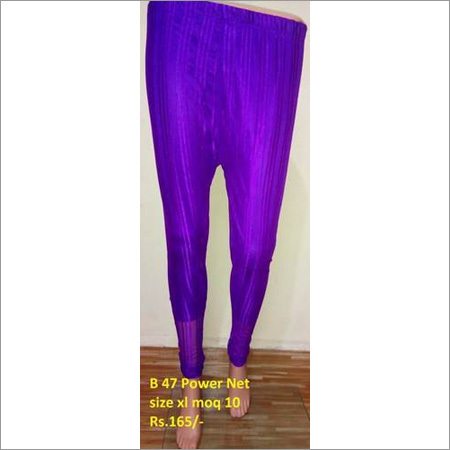 Power Net Leggings - Net Fabric Available in Sizes S M L - Rich Purple Color Breathable Design for All Seasons