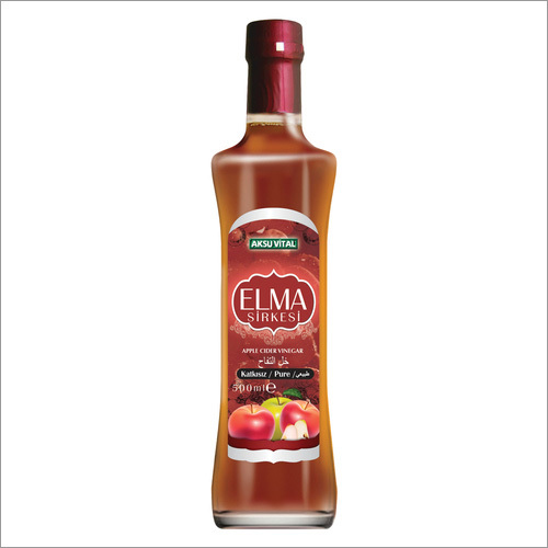 Apple Cider Vinegar - Glass Bottle 500ml, Amber | Digestive Aid, Weight Loss, Muscle Strength, Body Balance