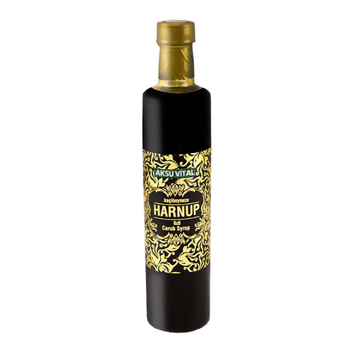 Carob Extract Molasses - 500ml Dark Brown Bottle, Natural Sweetener, Antioxidant Rich, Culinary Use