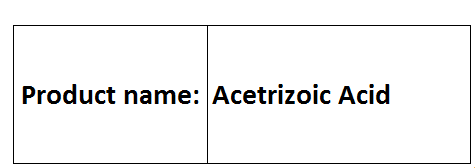 Acetrizoic Acid