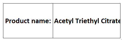 Acetyl Triethyl Citrate